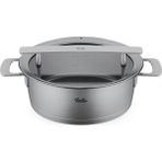 Fissler Phi Collection Cam Kapak Sığ Tencere 24 cm - Gri