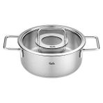 Fissler Pure Collection 20 cm Cam Kapak Kısa Tencere