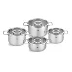 Fissler Pure Collection Cam Kapak 8 Parça Tencere Seti