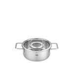 Fissler Pure Collection Cam Kapak Kısa Çelik Tencere 20 cm