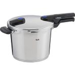 Fissler Vitaquick 6 lt Tekli Düdüklü Tencere Paslanmaz Çelik Malzeme ile Siyah Renk