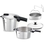 Fissler Vitaquick 6+3,5 Litre Düdüklü Tencere + Buharda Pişirme Aparatı