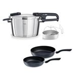 Fissler Vitaquick Edition 4.5 lt Düdüklü Tencere ve Tava Seti