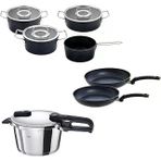 Fissler Vitaquick Edition 4,5 Litre Düdüklü Tencere + Adamant Tencere Tava Seti
