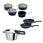 Fissler Vitaquick Edition 4,5 Litre Düdüklü Tencere + Adamant Tencere ve Tava Seti