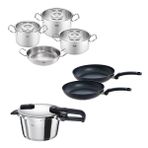 Fissler Vitaquick Edition 4,5 Litre Düdüklü Tencere + Original Profi Collection Tencere ve Tava Seti