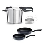Fissler Vitaquick Edition 6 lt Düdüklü Tencere+Tava Set