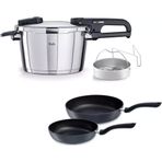 Fissler Vitaquick Edition 6 lt Düdüklü Tencere+Tava Set
