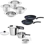 Fissler Vitaquick Edition 6+3 Litre Düdüklü Tencere + Profi Tencere Tava Seti