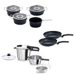 Fissler Vitaquick Edition 6+3,5 Litre Düdüklü Tencere + Adamant Tencere ve Tava Seti