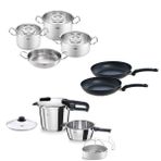Fissler Vitaquick Edition 6+3,5 Litre Düdüklü Tencere + Original Profi Collection Tencere ve Tava Seti