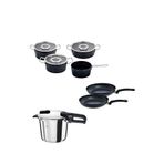 Fissler Vitaquick Edition Çelik 6 Lt Düdüklü Tencere + Adamant Tencere Ve Tava Seti