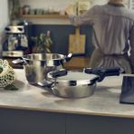 Fissler Vitaquick Elemental Düdüklü Tencere 4,5+2,5 Litre - Gri