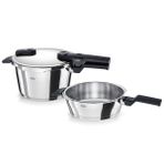 Fissler Vitaquick Glossy 4.5+2.5 lt Metalik Düdüklü Tencere