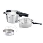 Fissler Vitaquick Premium 4,5+2,5 Litre Düdüklü Tencere + Buharda Pişirme Aparatı
