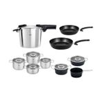 Fissler Vitaquick Premium 6 lt Düdüklü Tencere+İndiksiyon Tabanlı Cam Kapaklı Tencere Tava