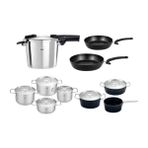 Fissler Vitaquick Premium 6 lt Düdüklü Tencere+İndiksiyon Tabanlı Metal Kapaklı Tencere Tava