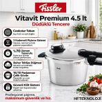 Fissler Vitavit Premium Düdüklü Tencere 4,5 Lt + Dijital Mutfak Tartısı Hedeiye