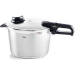 Fissler Vitavit Premium Paslanmaz Çelik Mat Görünümde Tekli Düdüklü Tencere 8 Lt - Gümüş