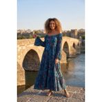 Fistan Otantik Madonna Elbise - Standart - Mavi