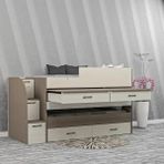 Fıstık Alçak Ranza Mdf - Beyaz - 100 x 100 cm