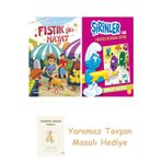 Fıstık Gibi Hayat + Şirinler İle Hikayeli Boyama Kitabı - Şirinler Salatası + Yaramaz Tavşan Masalı