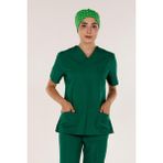 Fıstık Yeşili Doktor Hemşire Üst Kadın Cerrahi Forma - 36