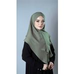 Fıstık Yeşili Pratik Hazır Geçmeli Tesettür Eşarp Pamuk Caz Kumaş Çift Katlı Çapraz Hijab 2304_36