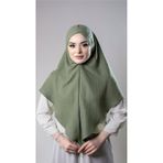 Fıstık Yeşili Pratik Hazır Geçmeli Tesettür Eşarp Pamuk Caz Kumaş Tek Katlı Çapraz Hijab 2305_36