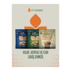 fit 3 lü paket Kepekli ,Yulafli ve Chia Lavaş Ekmeği