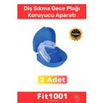 Fit1001 Deluxe Bruksizm Diş Çene Sıkma Gece Plağı Koruyucu Önleyici Dişlik Uyku Aparatı Gıcırdatma - 2 Adet