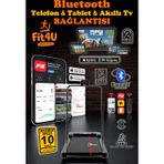 FIT4U Eğim Ayarlı CE Sertifikalı Uzaktan Kumanda Bluetooth 10km Hız Katlanabilir Koşu Bandı