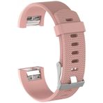 Fitbit Charge 2 İçin Large Beden( L Sıze) Silikon Kordon Pembe