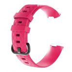 Fitbit Charge 4 Uyumlu Large Beden( L Sıze) Silikon Kordon Pembe