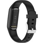 Fitbit Luxe Bantları için Uygun, Ayarlanabilir Yumuşak Silikon Yedek Saat Kayışı Kayışları Bileklikler Bileklik Fitbit Luxe Fitness ve Sağlık İzleyici Kadın Erkek için Fit (Siyah, Küçük)