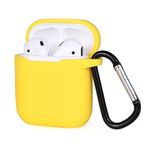 FitCase AirPods 1 ve 2. Nesil Lansman Silikon Kılıf Sarı
