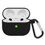FitCase AirPods 3. Nesil Lansman Silikon Kılıf Siyah