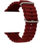 FitCase Apple Watch 42/44/45/49 mm Uyumlu Ocean Silikon Kordon Mürdüm