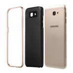 FitCase Galaxy J5 Prime 2in1 Carbon Desen Gold Arka Kapak