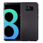 FitCase Galaxy S8 Carbon Desen Siyah Arka Kapak