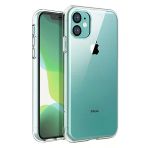 Fitcase iPhone 12 Mini Toz Koruma Tıpalı Şeffaf Arka Kapak