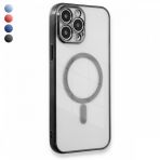 Fitcase iPhone 14 Pro Max Magsafe Özellikli Lazer Silikon Kapak Kılıf