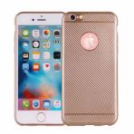 Fitcase iPhone 6-6s Plus Carbon Desen Gold Arka Kapak Kılıf
