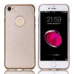 Fitcase iPhone 7-8 Carbon Desen Gold Arka Kapak