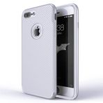 Fitcase iPhone 7-8 Plus Carbon Desen Gri Arka Kapak