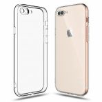 Fitcase iPhone 7 Plus 8 Plus Kamera Korumalı Şeffaf Arka Silikon Cep Telefonu Kılıfı
