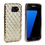 Fitcase Laser Samsung S7 G930 Gold Baklava Desenli