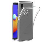 Fitcase Samsung Galaxy A01 Core A013 Kamera Korumalı Şeffaf Silikon Cep Telefonu Kılıfı