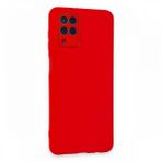Fitcase Samsung Galaxy A22 Glass Kamera Korumalı Lansman Silikon Kapak