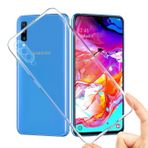 Fitcase Samsung Galaxy A70 A705 Kamera Korumalı Şeffaf Silikon Cep Telefonu Kılıfı
